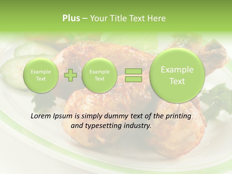 Dish Dining Drumstick PowerPoint Template