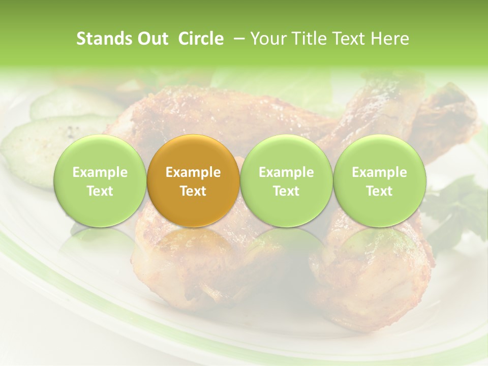 Dish Dining Drumstick PowerPoint Template
