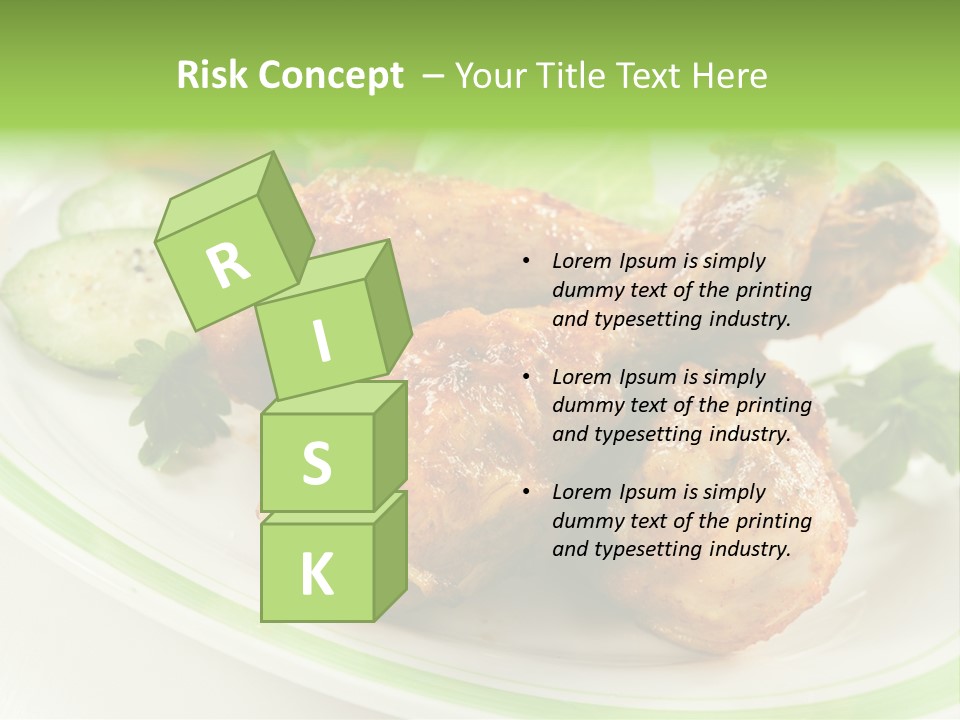 Dish Dining Drumstick PowerPoint Template