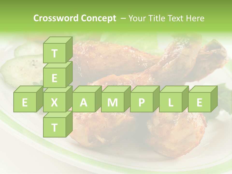 Dish Dining Drumstick PowerPoint Template