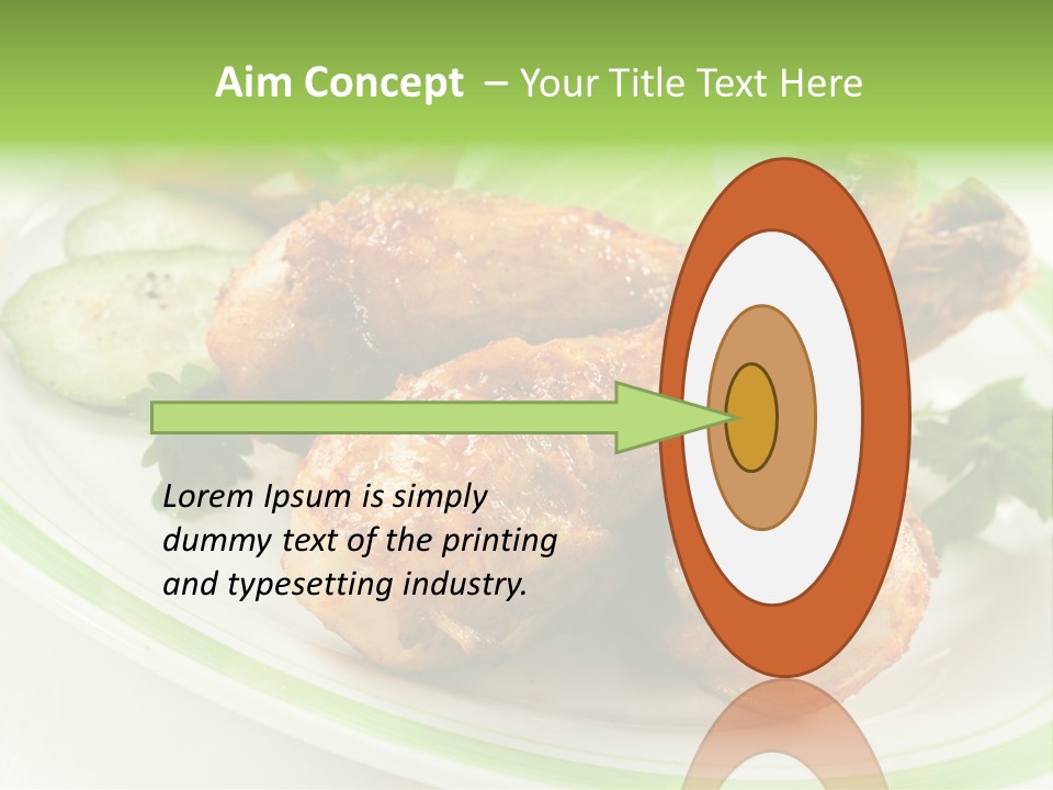 Dish Dining Drumstick PowerPoint Template