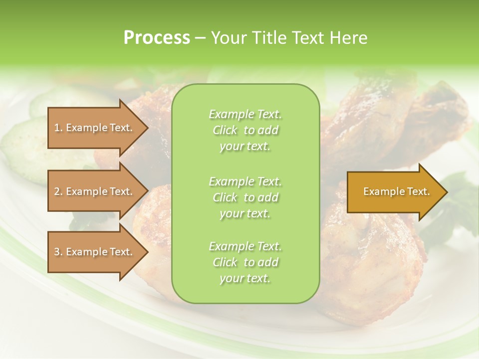 Dish Dining Drumstick PowerPoint Template