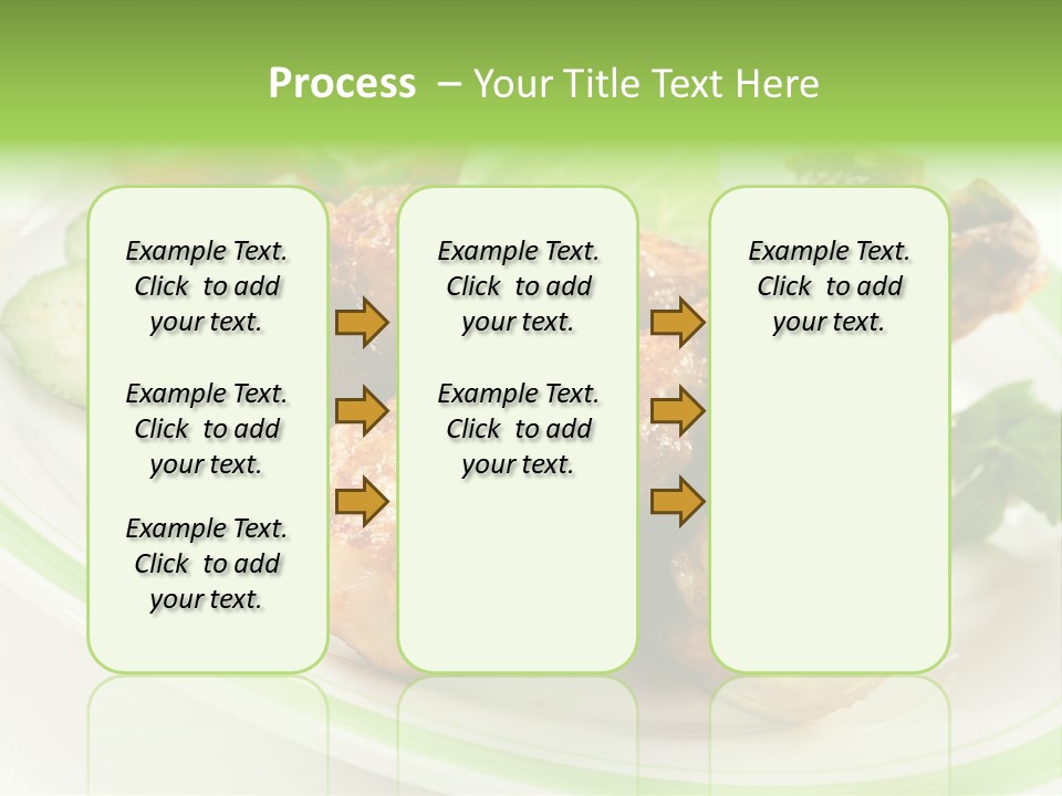 Dish Dining Drumstick PowerPoint Template