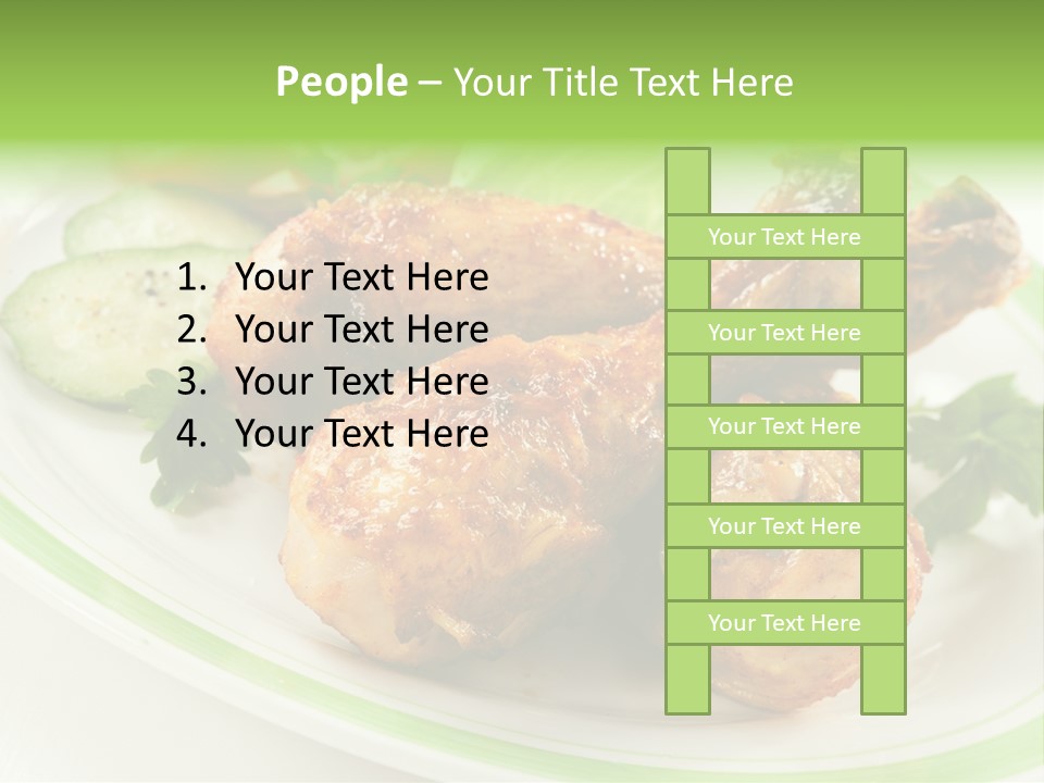 Dish Dining Drumstick PowerPoint Template