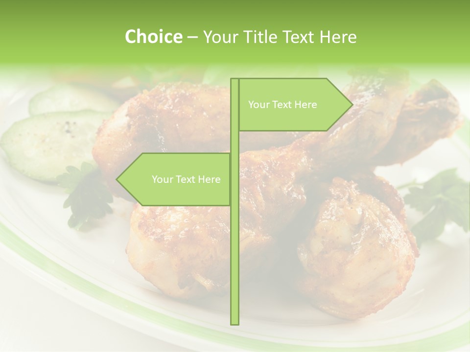 Dish Dining Drumstick PowerPoint Template