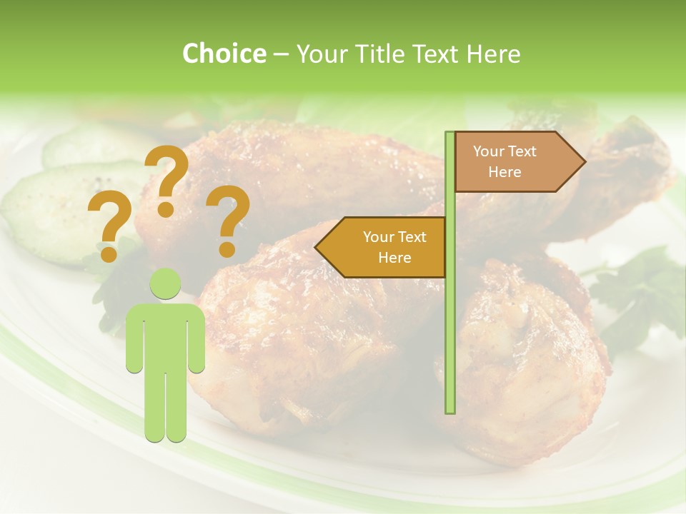 Dish Dining Drumstick PowerPoint Template