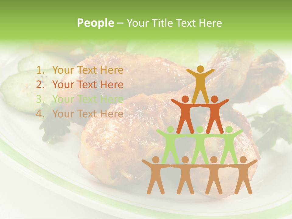 Dish Dining Drumstick PowerPoint Template