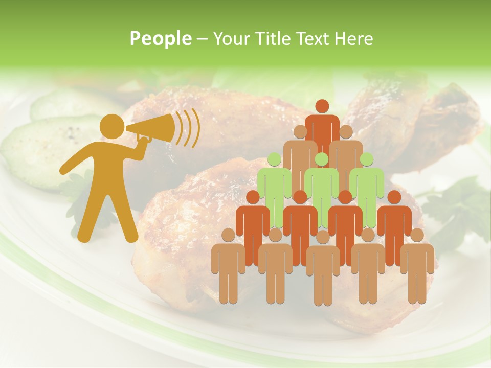Dish Dining Drumstick PowerPoint Template