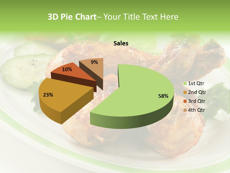 Dish Dining Drumstick PowerPoint Template