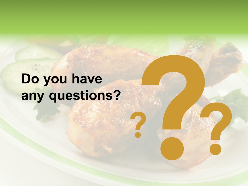 Dish Dining Drumstick PowerPoint Template