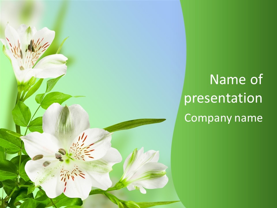 Pretty Garden Plant PowerPoint Template