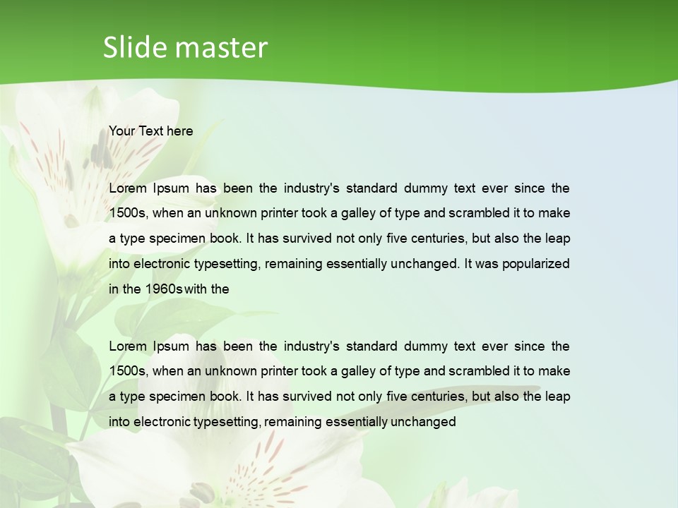 Pretty Garden Plant PowerPoint Template
