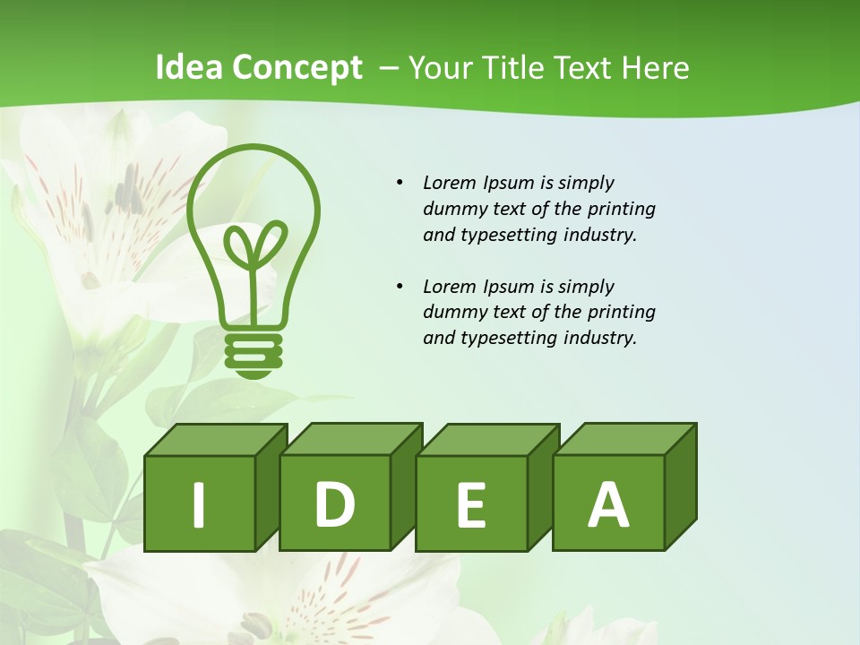 Pretty Garden Plant PowerPoint Template