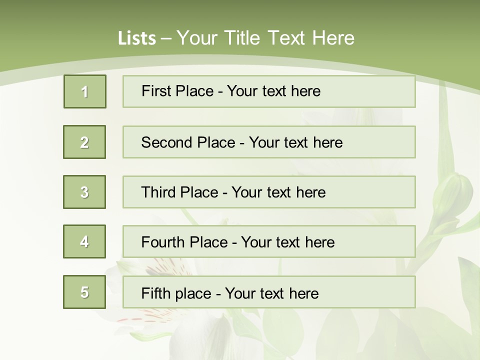 Lily White Spa PowerPoint Template