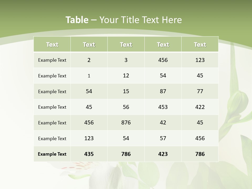 Lily White Spa PowerPoint Template