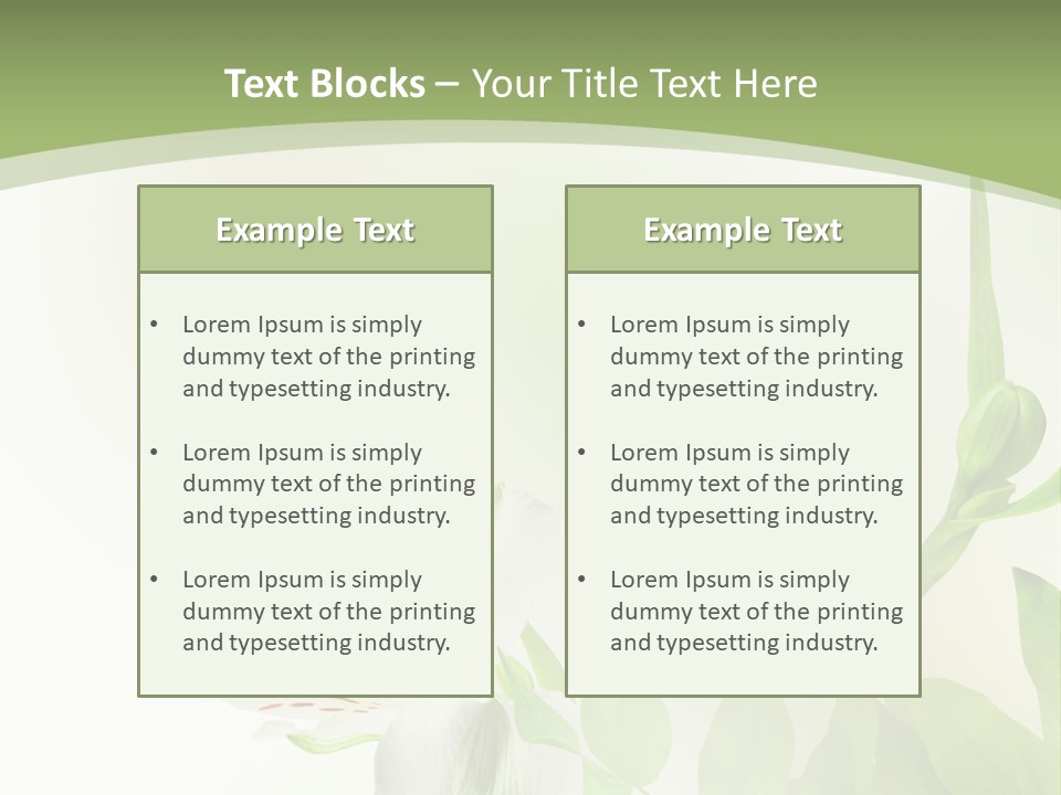 Lily White Spa PowerPoint Template