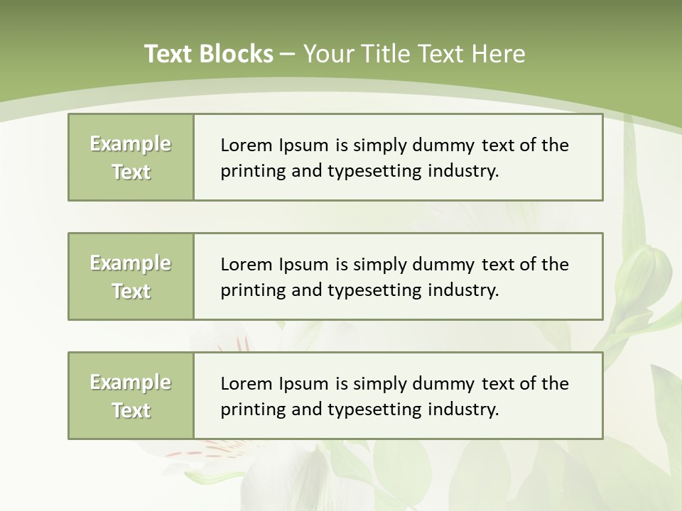 Lily White Spa PowerPoint Template