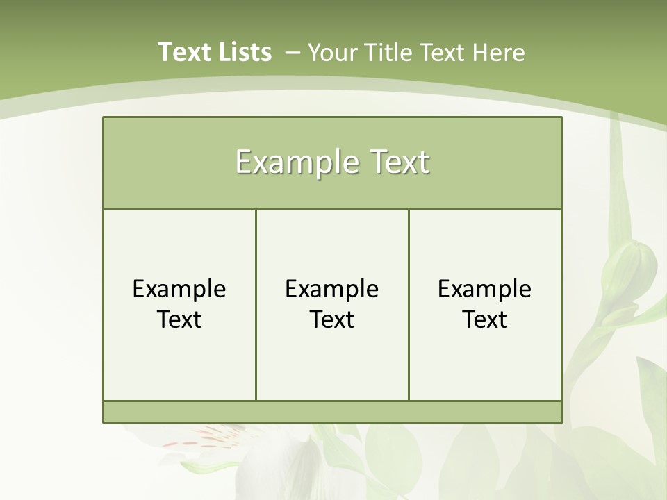 Lily White Spa PowerPoint Template
