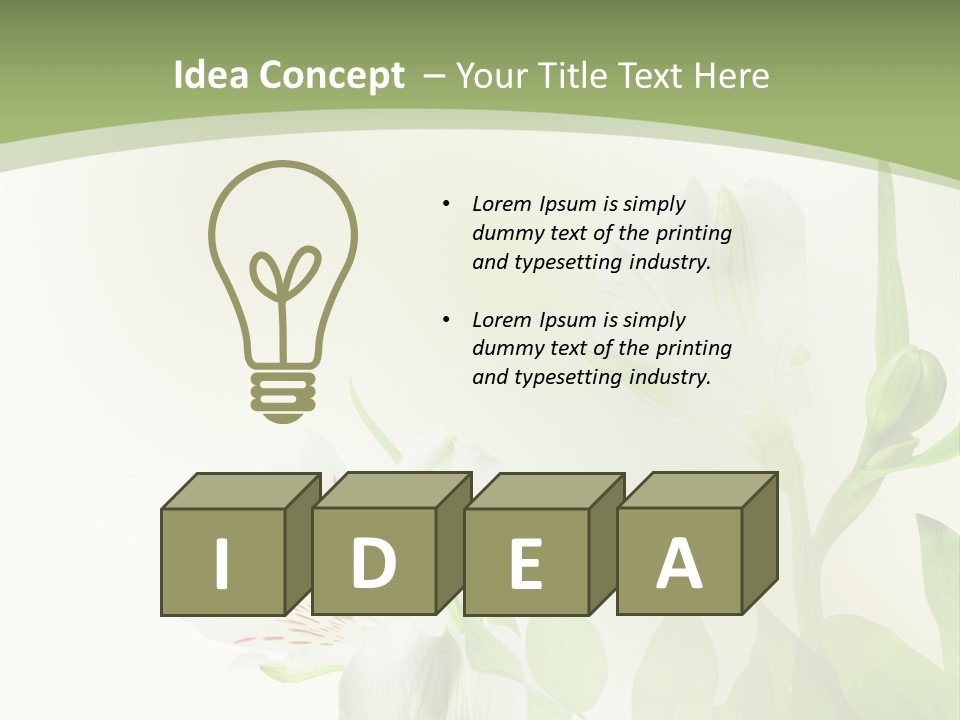 Lily White Spa PowerPoint Template