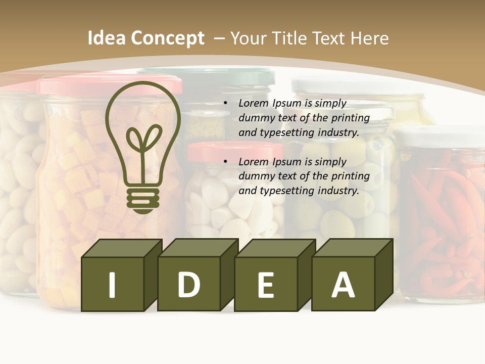 Meal Gourmet Bean PowerPoint Template