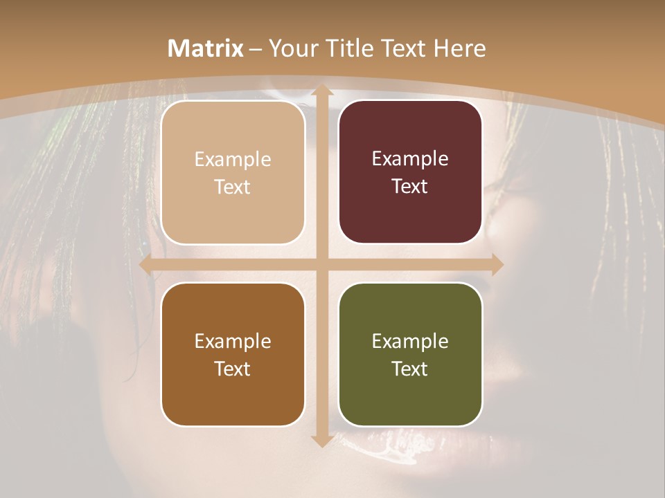 Portrait Skin Black PowerPoint Template