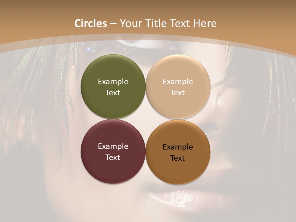 Portrait Skin Black PowerPoint Template