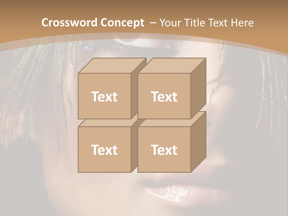 Portrait Skin Black PowerPoint Template