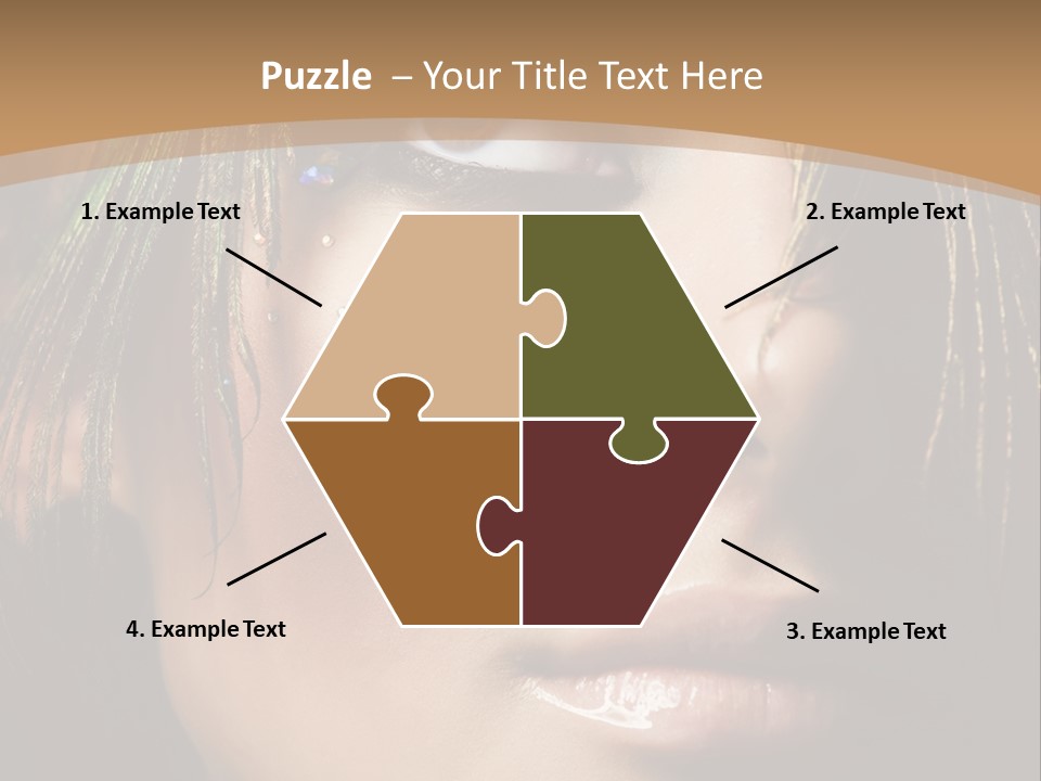 Portrait Skin Black PowerPoint Template