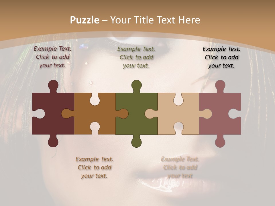 Portrait Skin Black PowerPoint Template