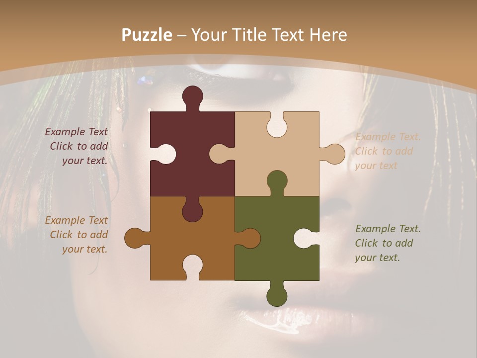 Portrait Skin Black PowerPoint Template