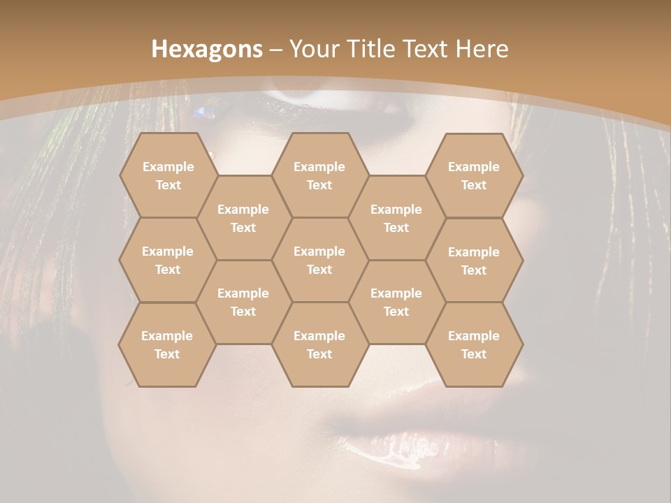 Portrait Skin Black PowerPoint Template