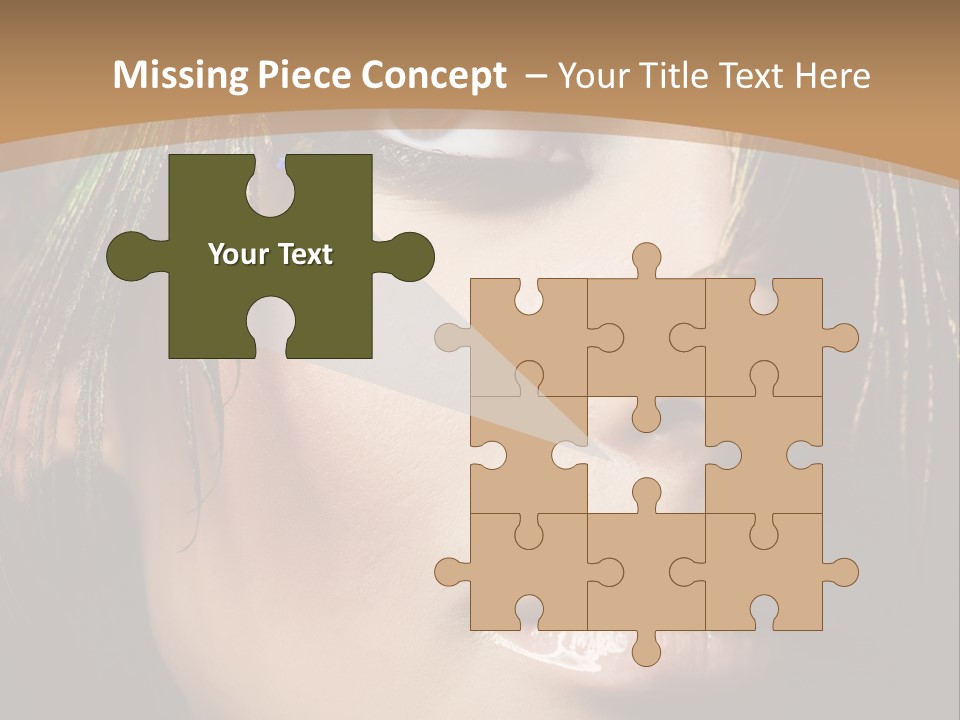 Portrait Skin Black PowerPoint Template