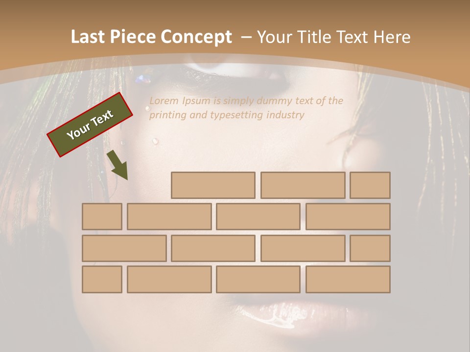 Portrait Skin Black PowerPoint Template