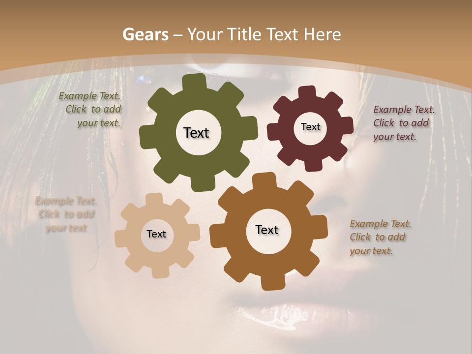 Portrait Skin Black PowerPoint Template