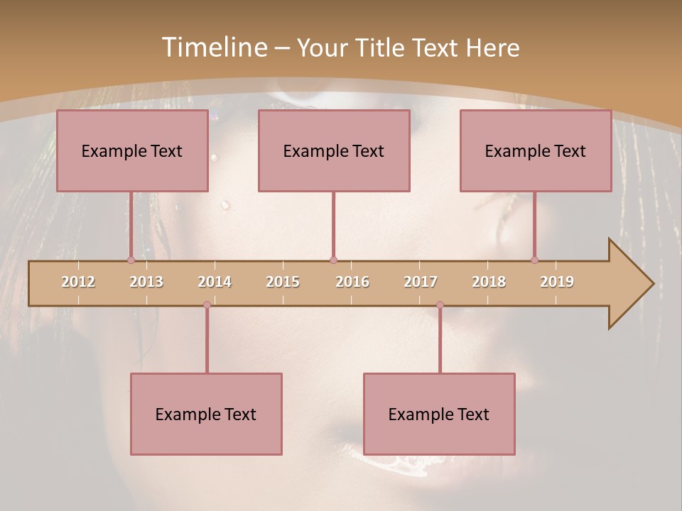 Portrait Skin Black PowerPoint Template