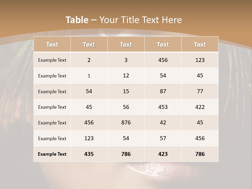 Portrait Skin Black PowerPoint Template