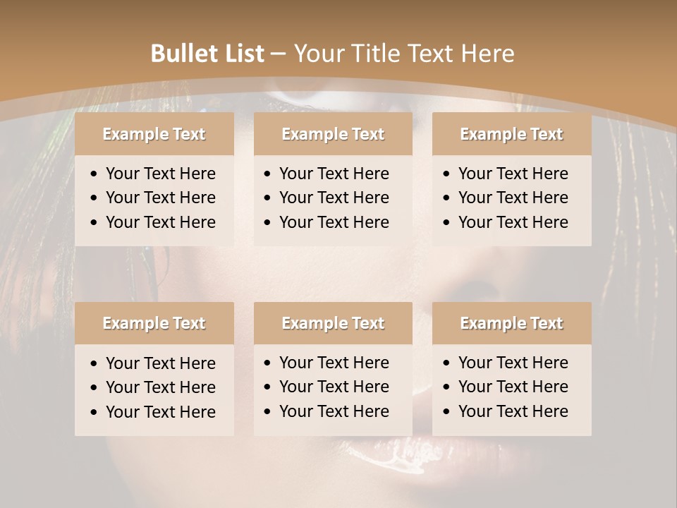 Portrait Skin Black PowerPoint Template