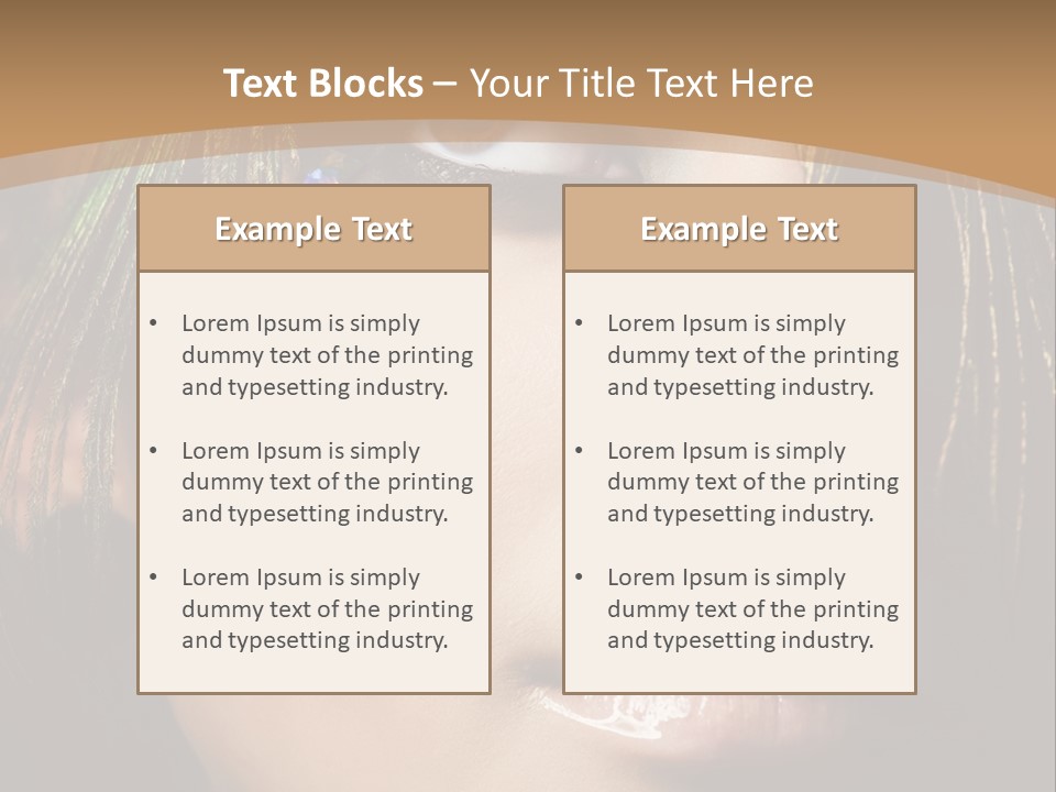 Portrait Skin Black PowerPoint Template