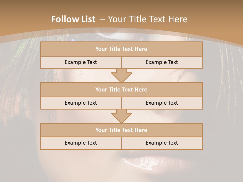 Portrait Skin Black PowerPoint Template