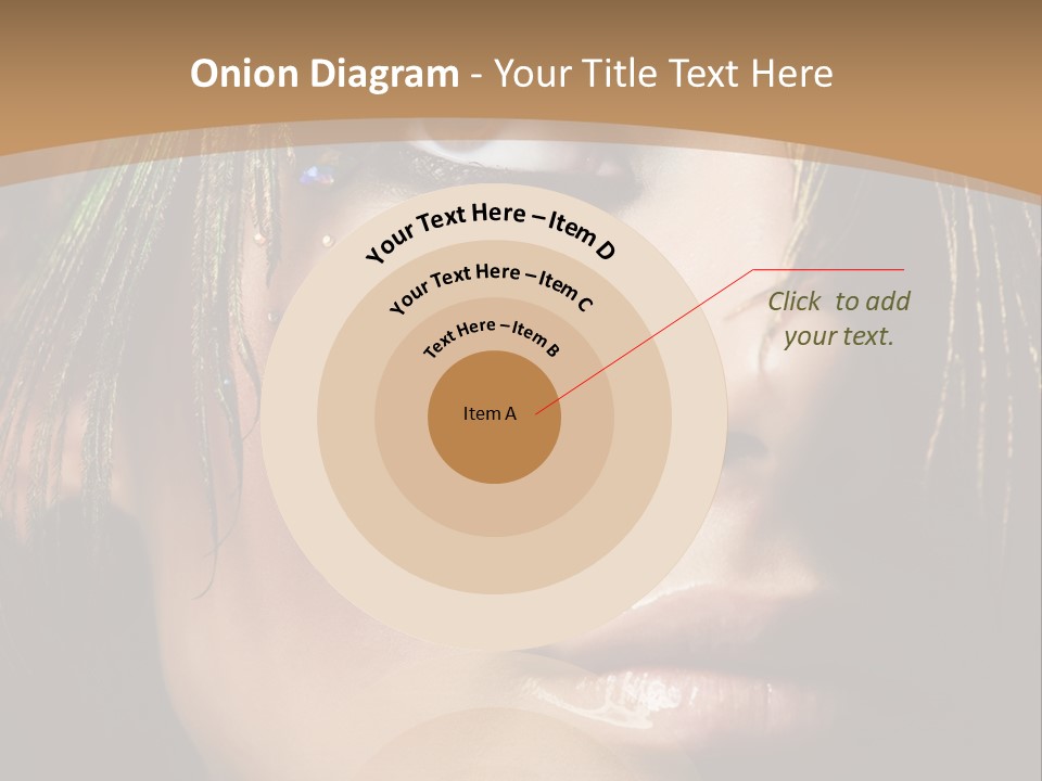 Portrait Skin Black PowerPoint Template