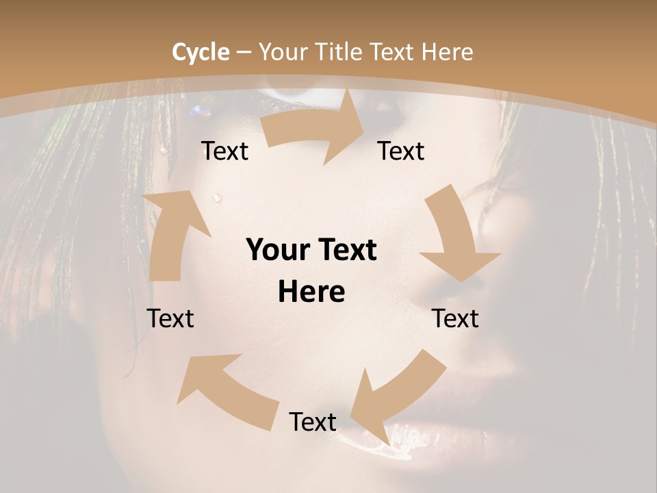 Portrait Skin Black PowerPoint Template