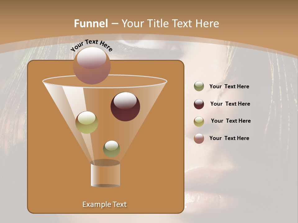 Portrait Skin Black PowerPoint Template