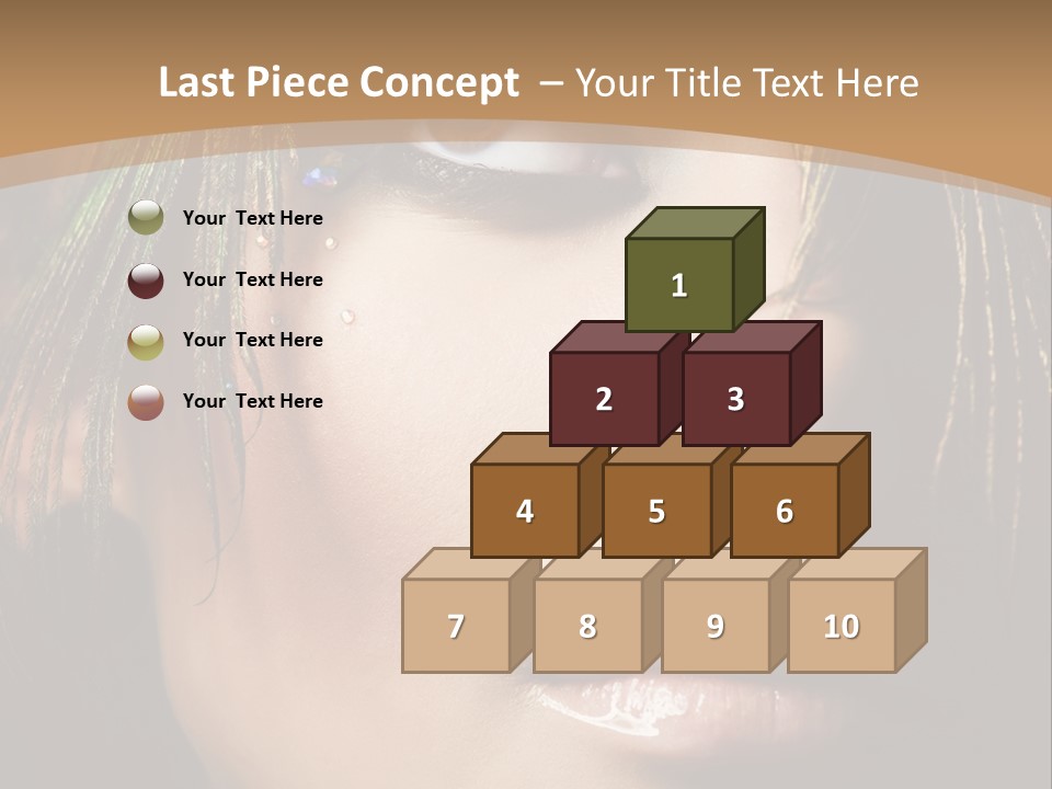 Portrait Skin Black PowerPoint Template