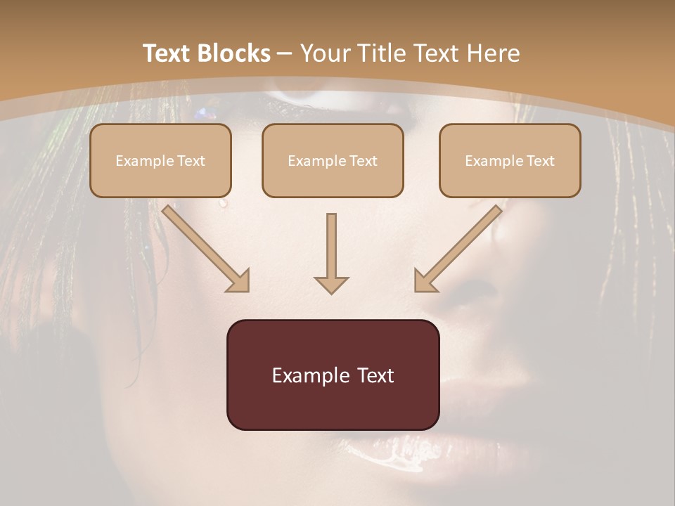 Portrait Skin Black PowerPoint Template
