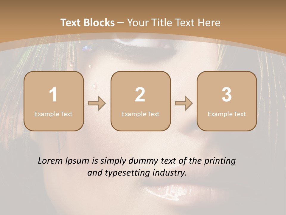 Portrait Skin Black PowerPoint Template