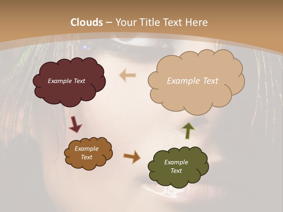 Portrait Skin Black PowerPoint Template