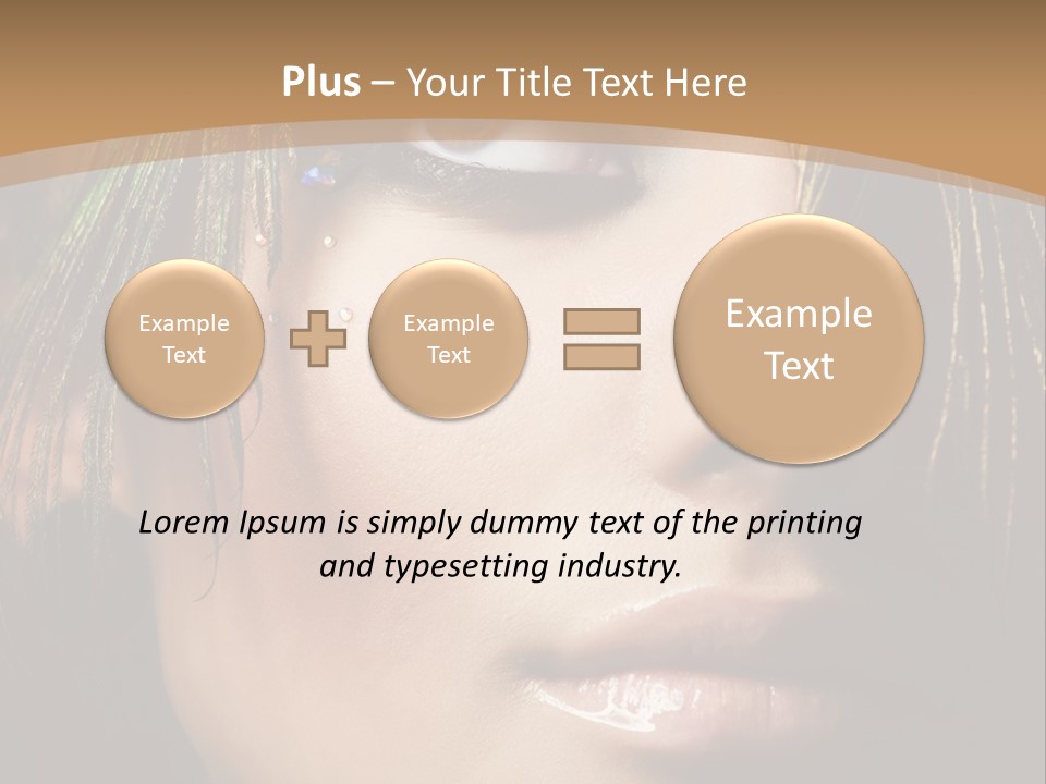 Portrait Skin Black PowerPoint Template