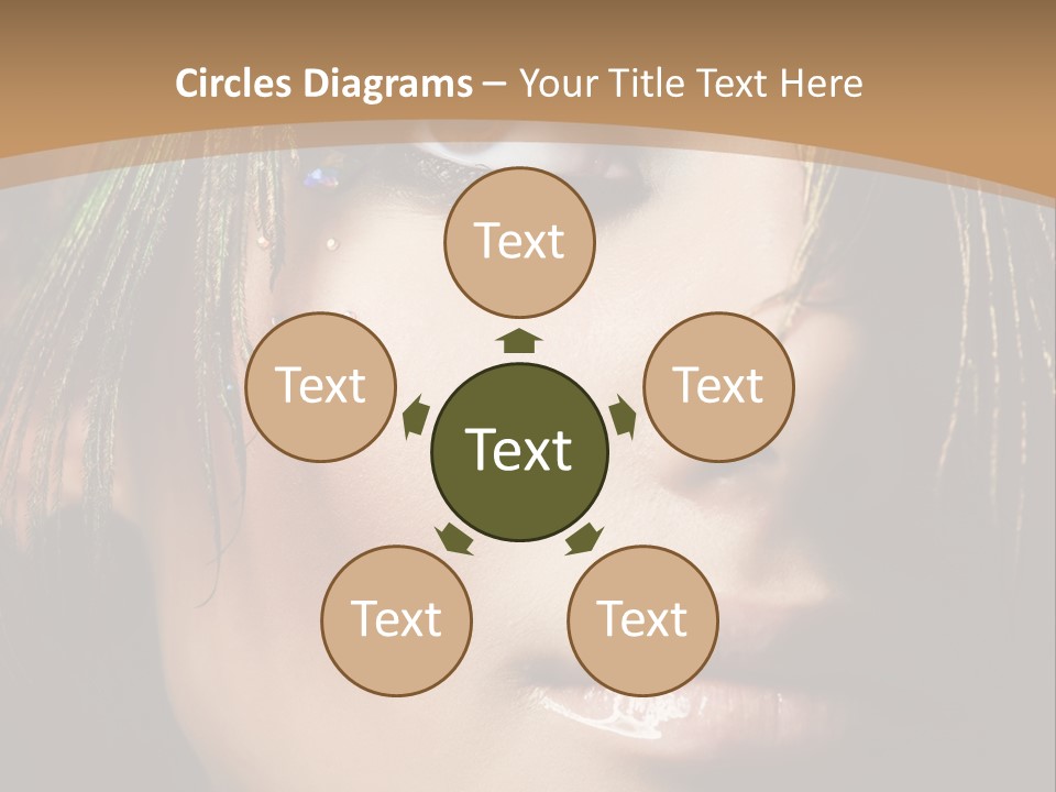 Portrait Skin Black PowerPoint Template