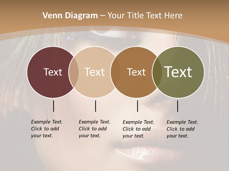 Portrait Skin Black PowerPoint Template