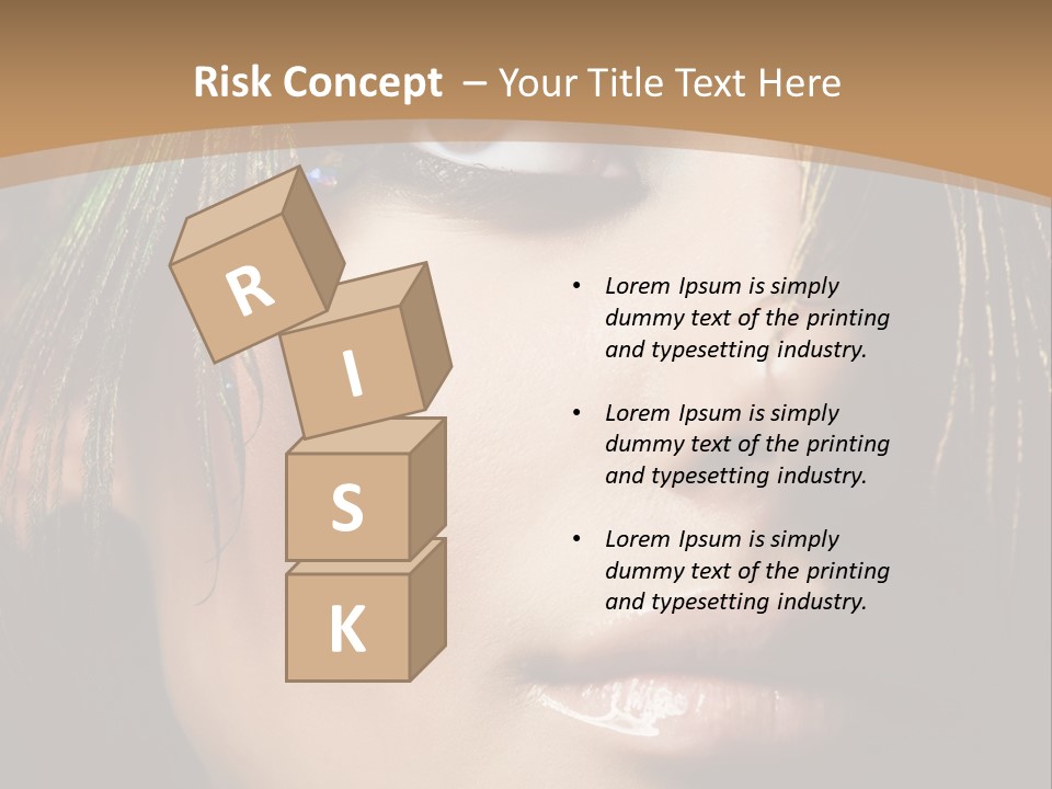 Portrait Skin Black PowerPoint Template